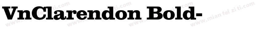 VnClarendon Bold字体转换